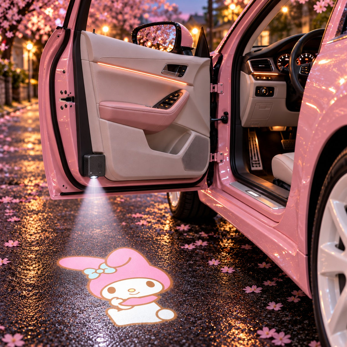 Sanrio Car Projector - My Melody car door projection