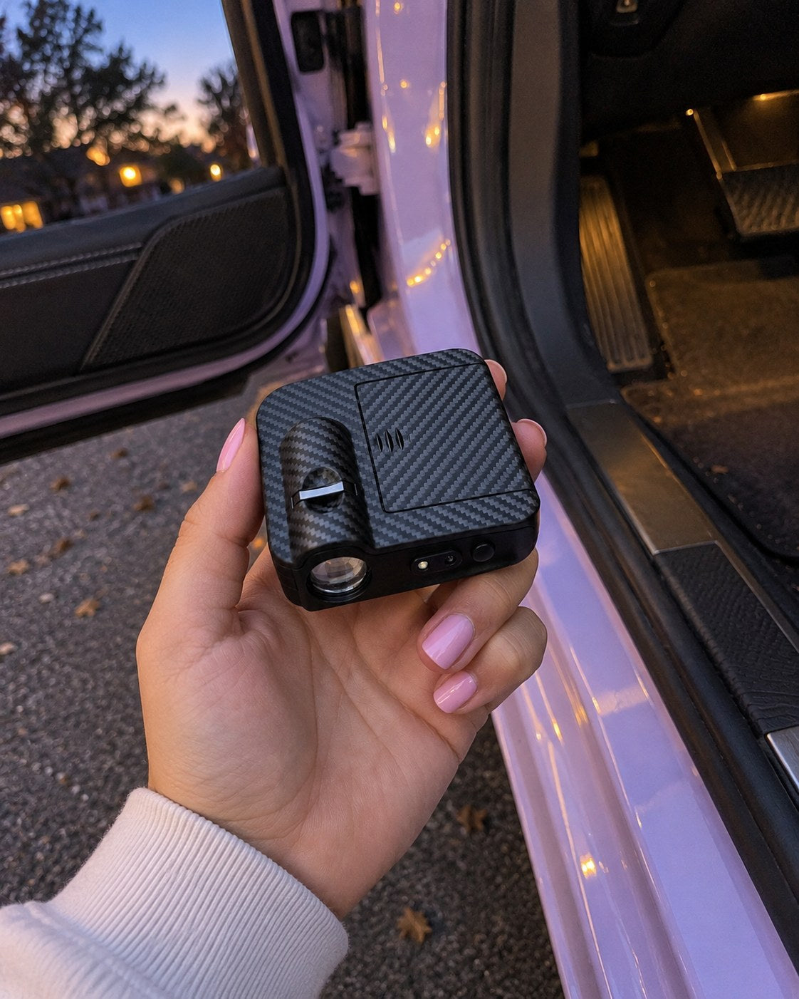 Sanrio Car Projector - Projector size in hand