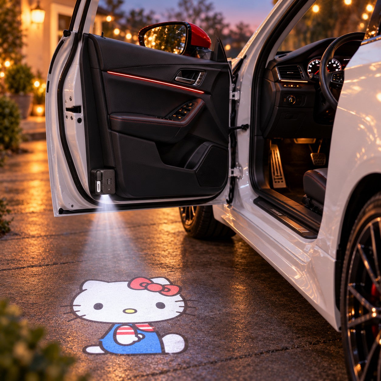 Hello Kitty ground-projection design